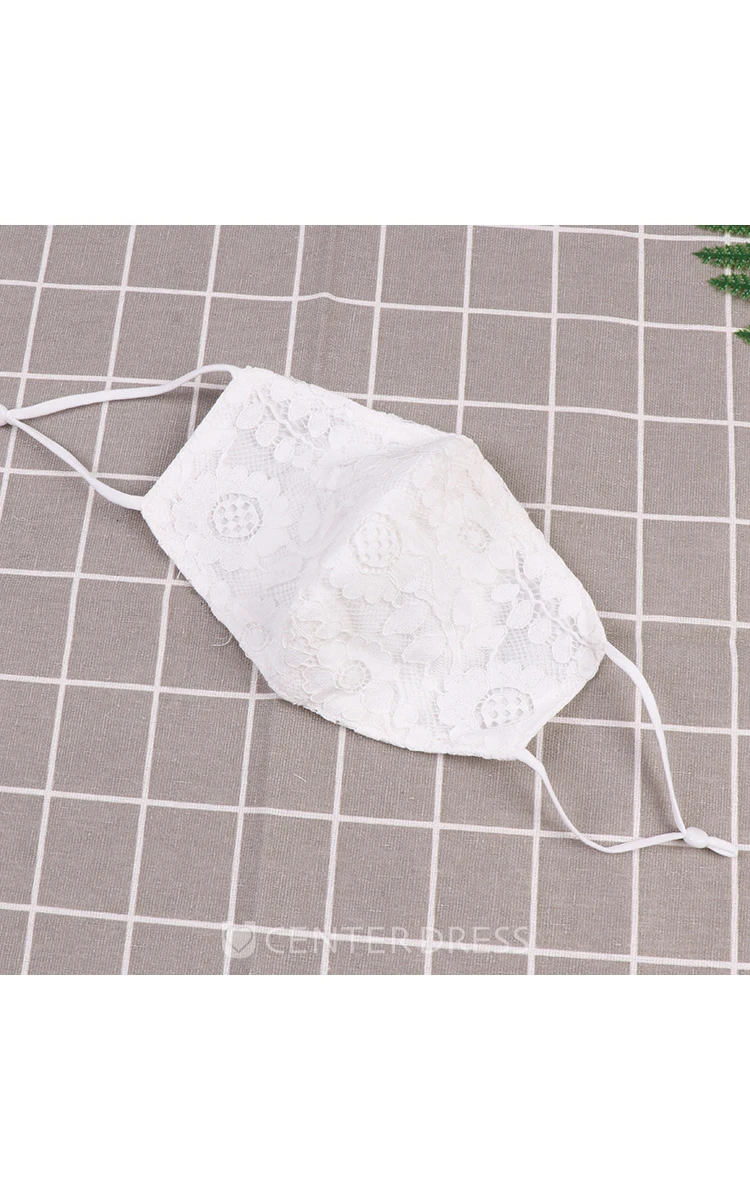 Non-Medical Lace Appliqued Wedding Face Masks