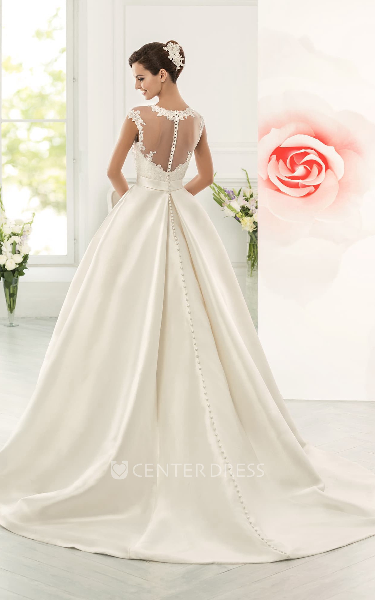 Jeweled bodice 2024 wedding dress