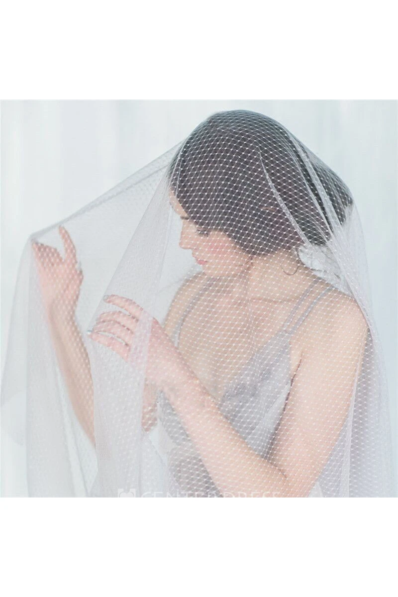 New Simple Personality Diamond Mesh Hard Mesh Veil