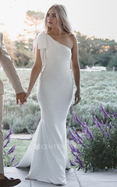 Grecian High Neck Wedding Dress