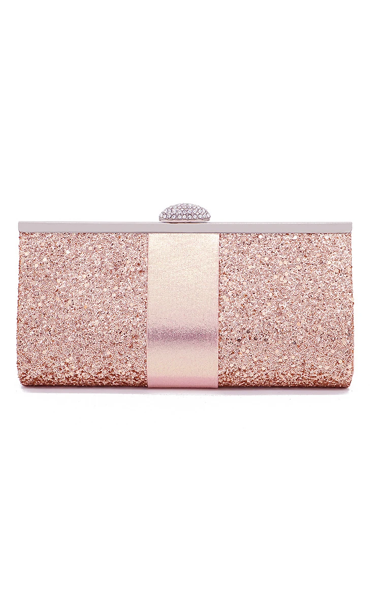 Sparkling Top Clasp Minaudiere