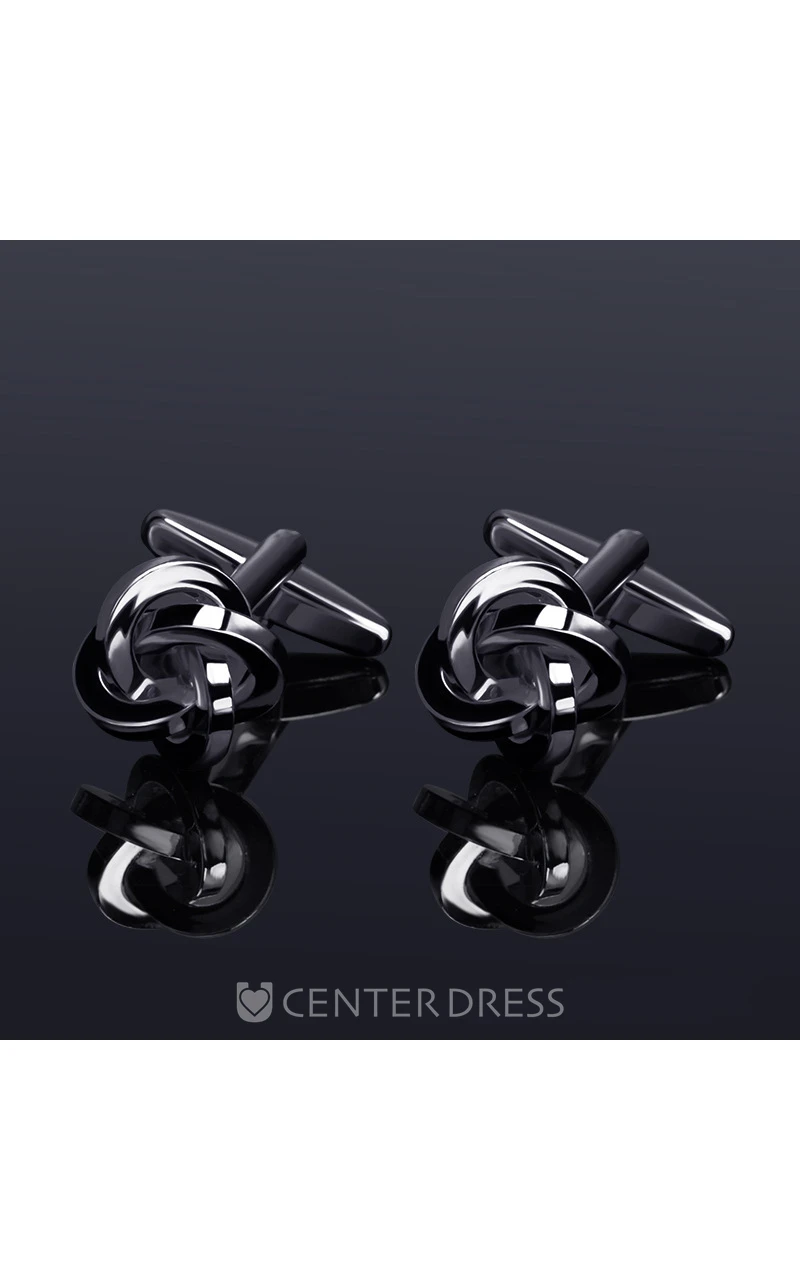 Simple Classic Alloy Cufflinks-10 Styles