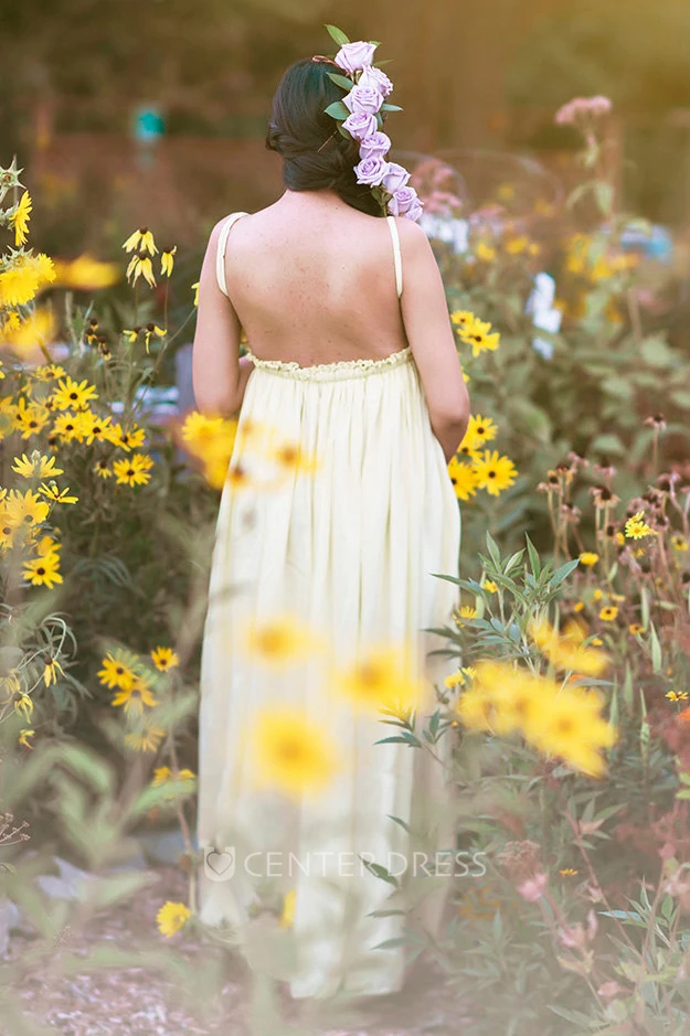 A-Line Knee-length Sleeveless Empire Maternity Dress
