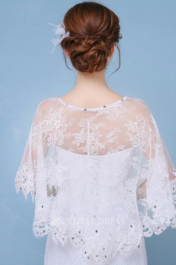 New Luxury Lace Cape Cape Shawl