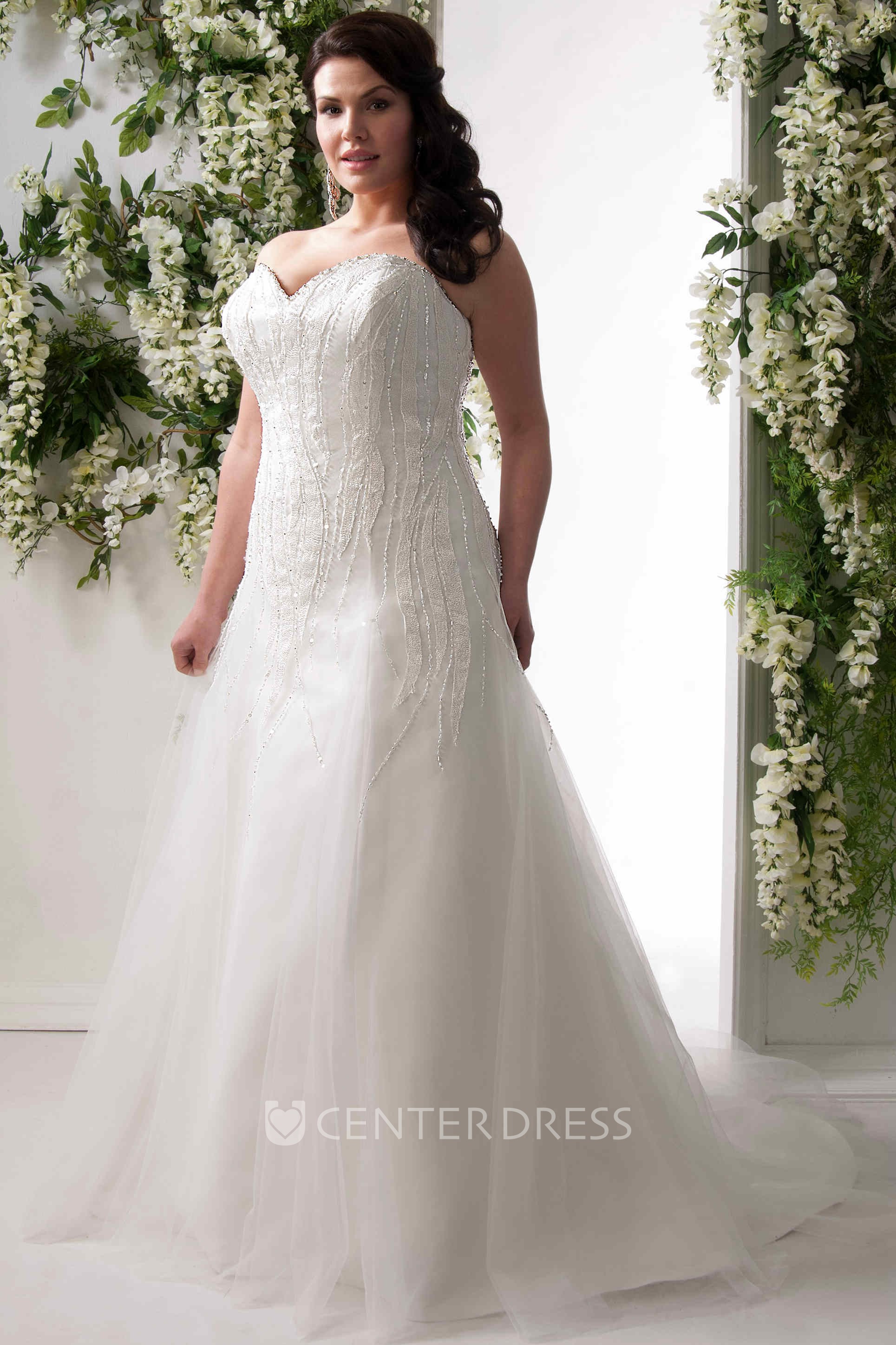 Plus size best sale corset wedding dress