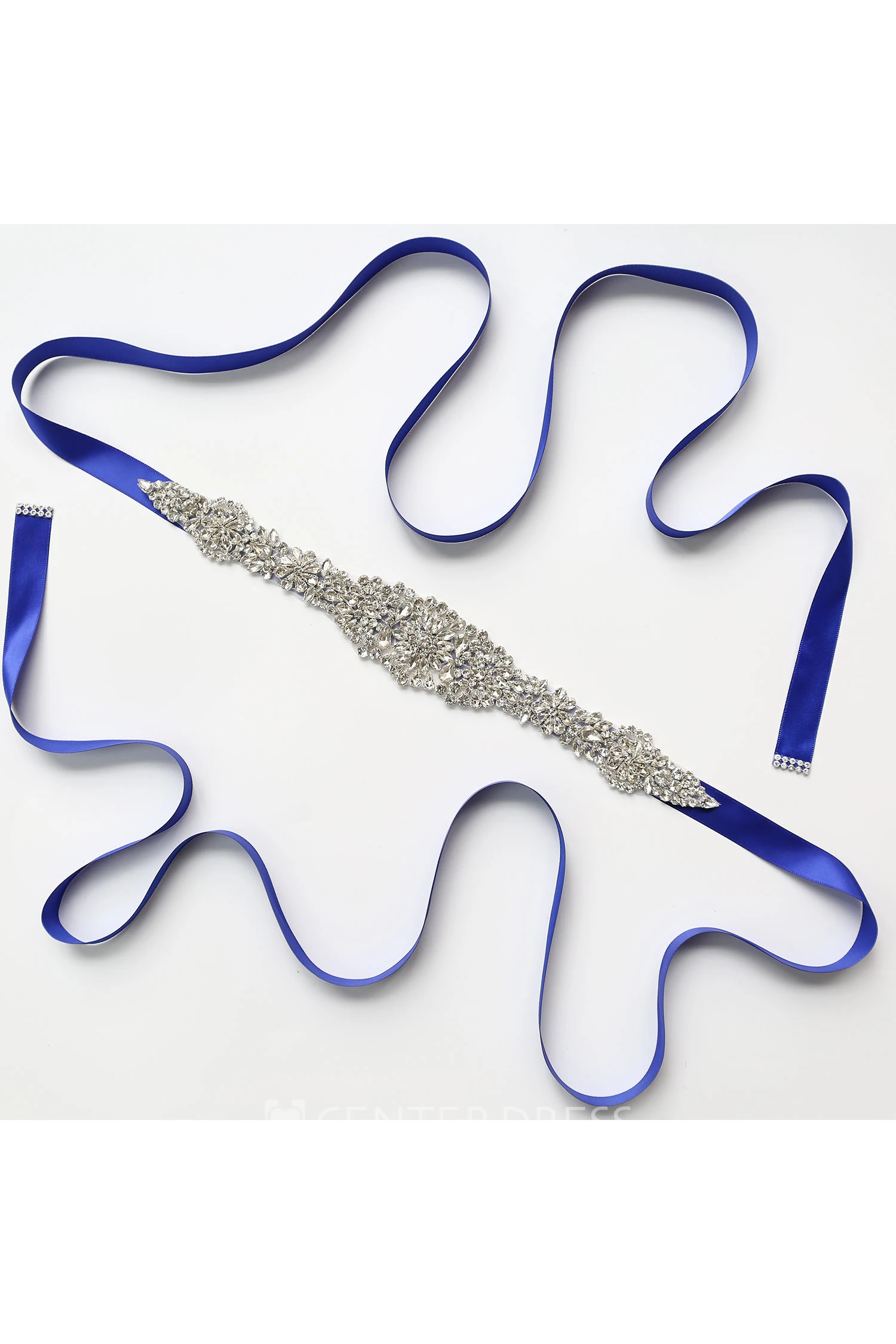 Fancy Beaded Satin Belt