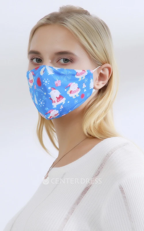 Non-medicial Christmas Cotton Washable Face Mask In 10 Colors