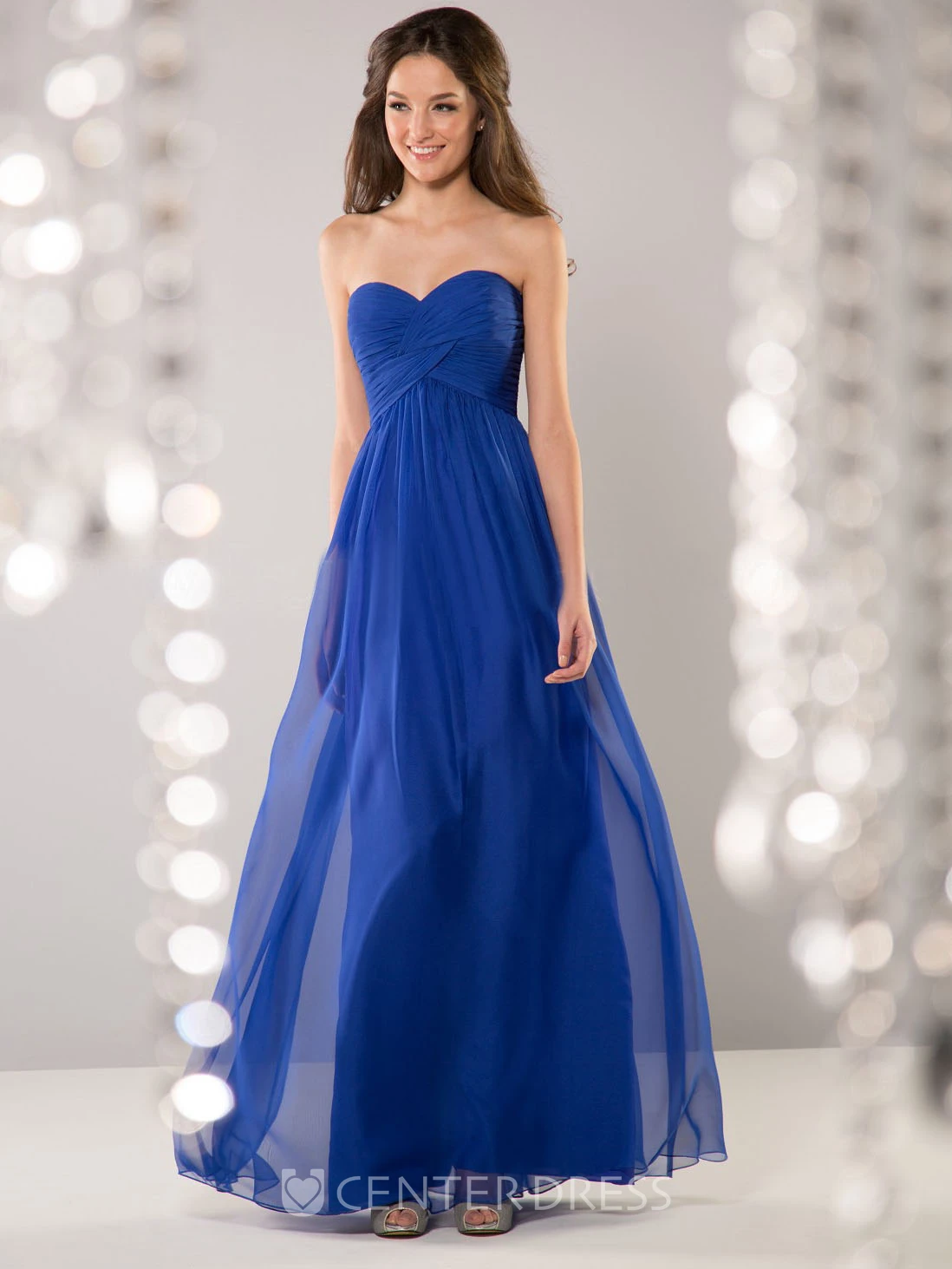 Sweetheart A-Line Bridesmaid Dress With Illusion Style And Crisscross Ruching