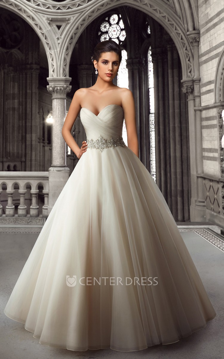 organza sweet heart wedding dress