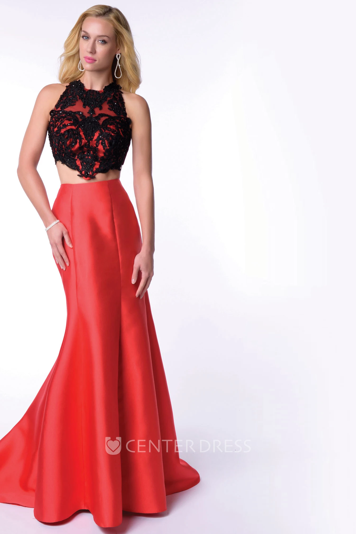 Satin A-Line Sleeveless Homecoming Dress With Beaded Lace Corset