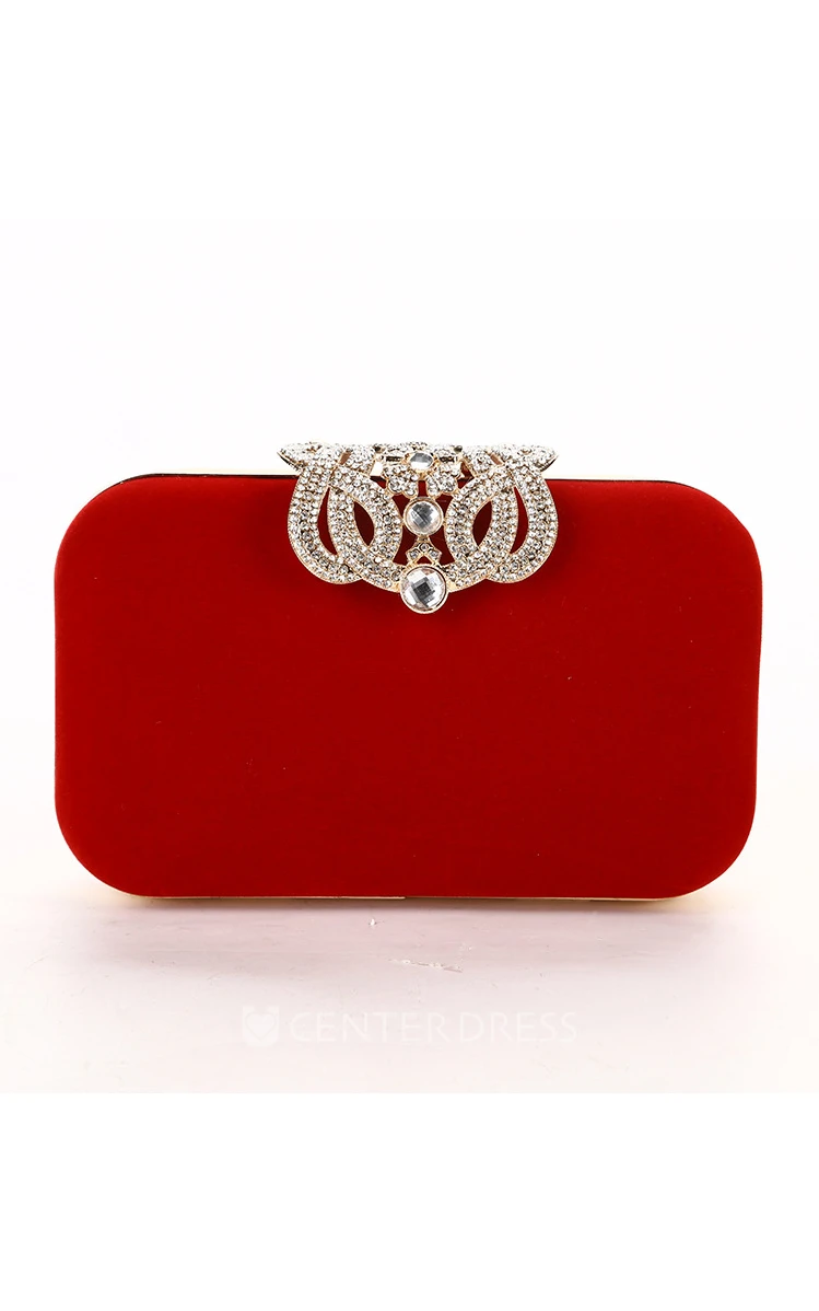 Flannel Crystal Clutch