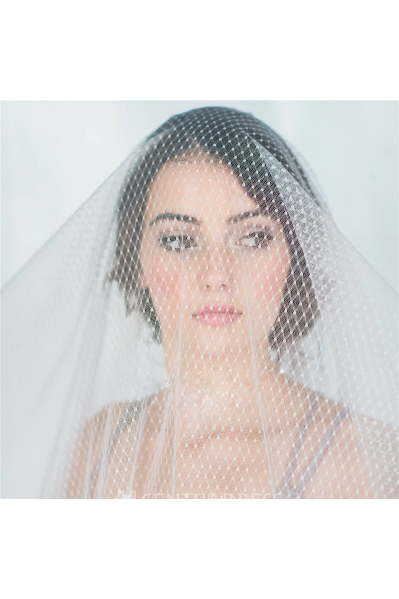 New Simple Personality Diamond Mesh Hard Mesh Veil