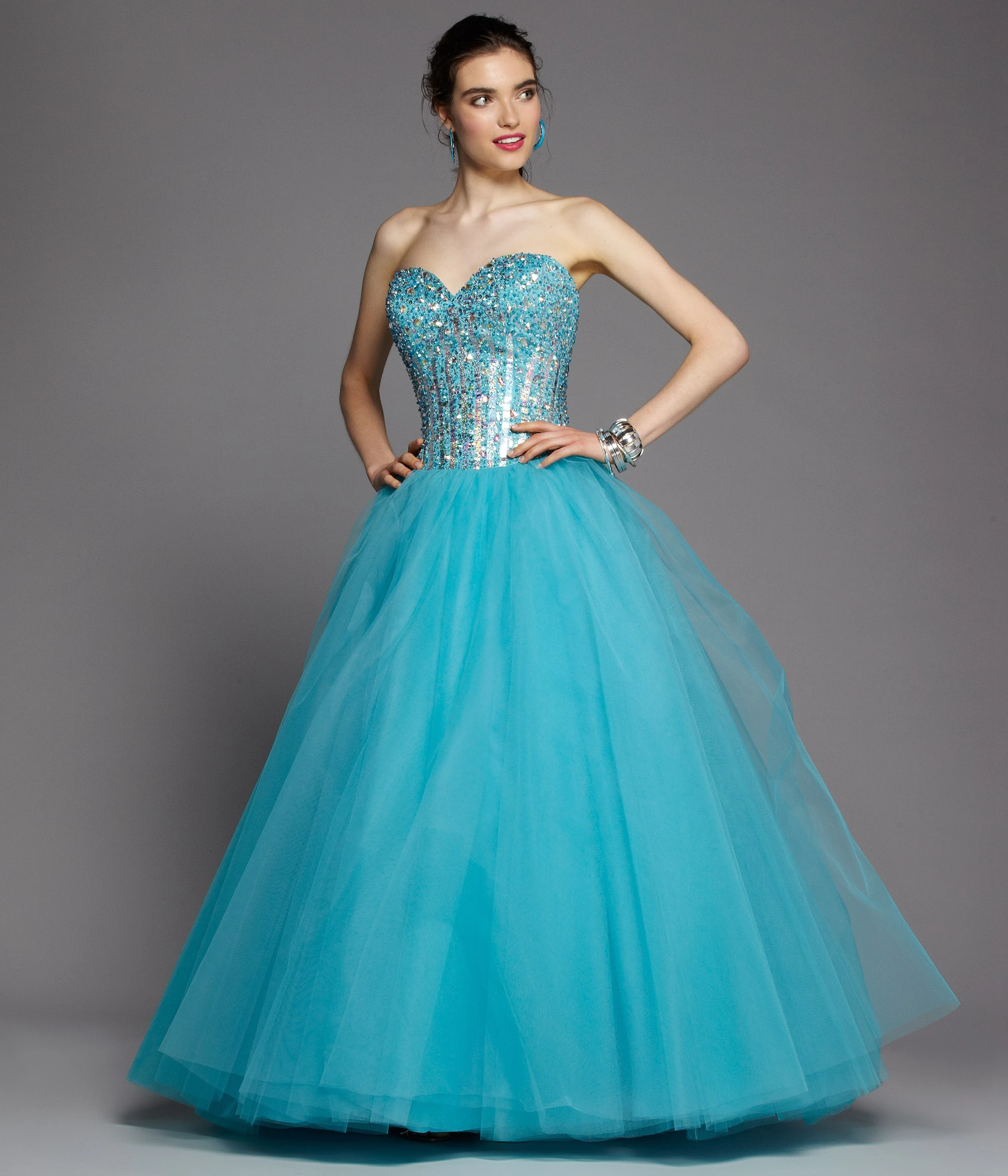 Ball Gown Sweetheart Sleeveless Tulle Dress With Beading And Draping