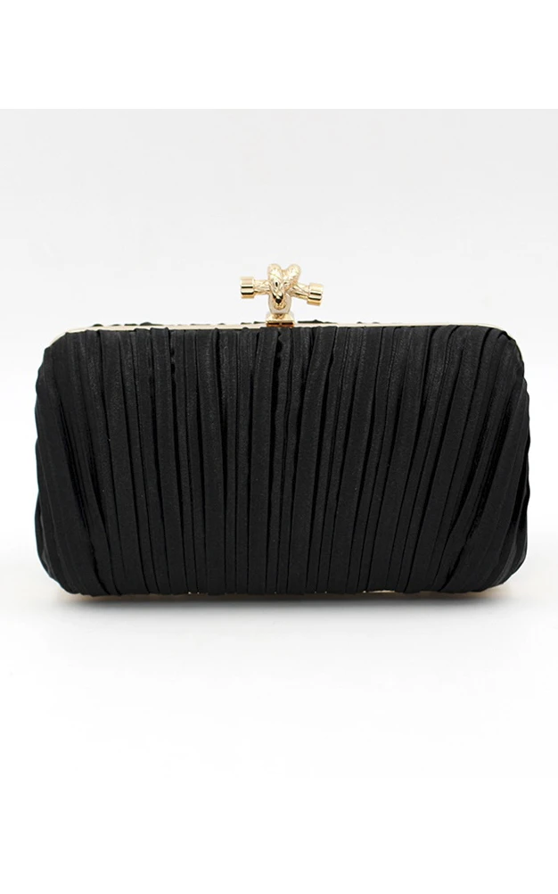 Satin Pleating Clutch