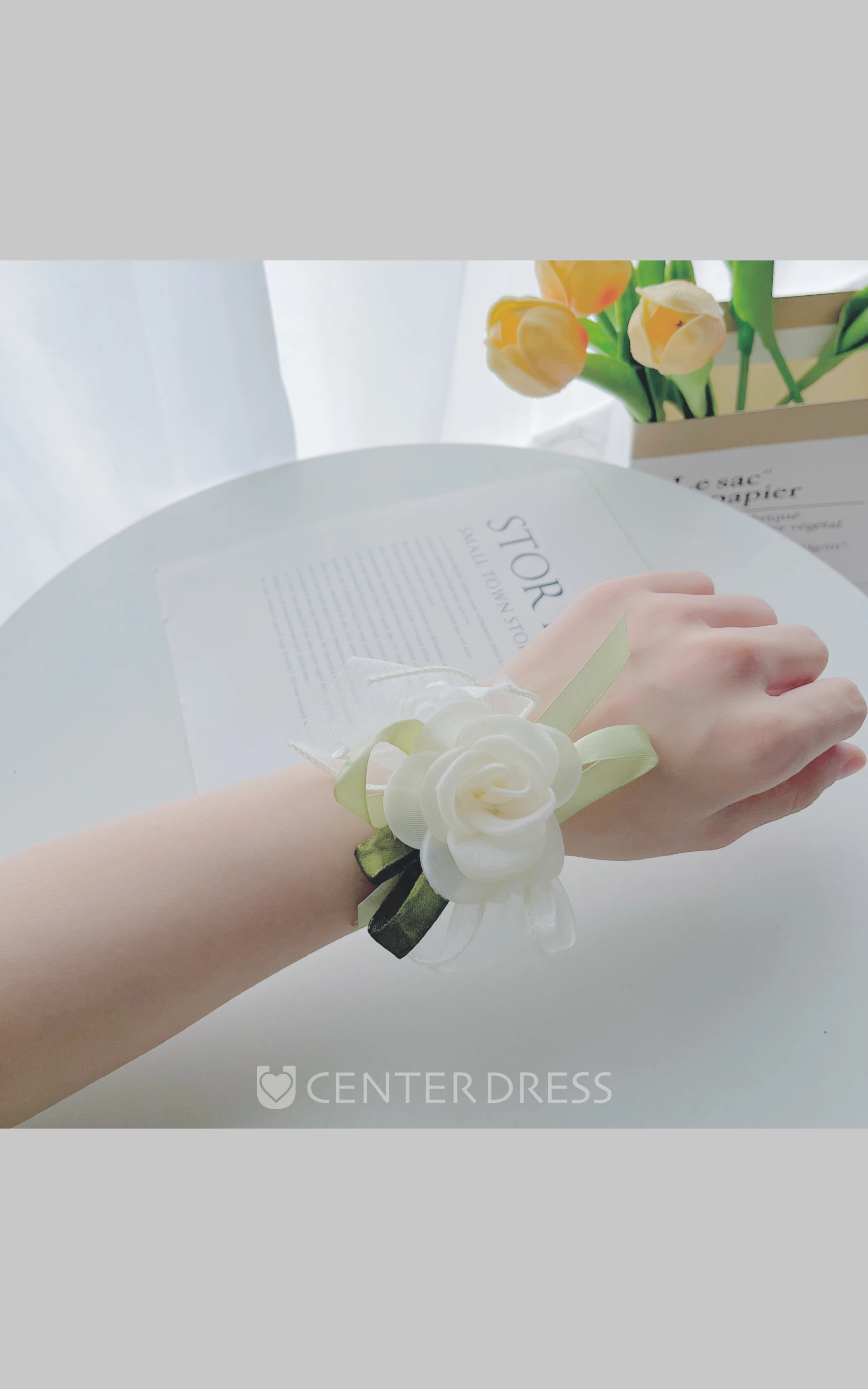 Bridal Wedding Pearl Beautiful Wrist Corsage