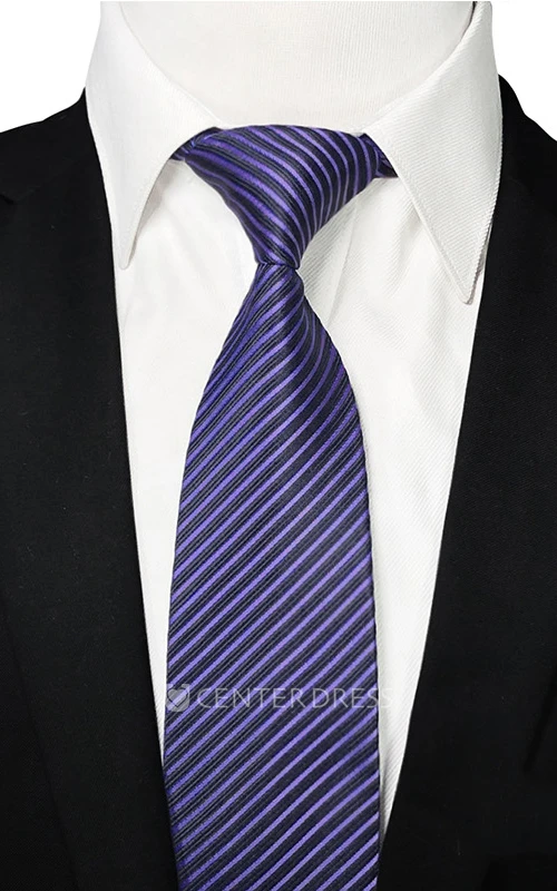 Striped Satin Wide Tie-12 Color Options