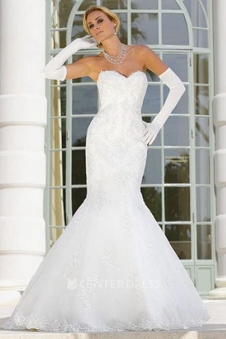 Mermaid Sweetheart Tulle&Lace Wedding Dress