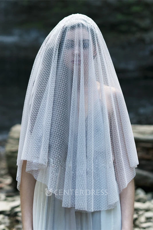 New Simple Personality Diamond Mesh Hard Mesh Veil