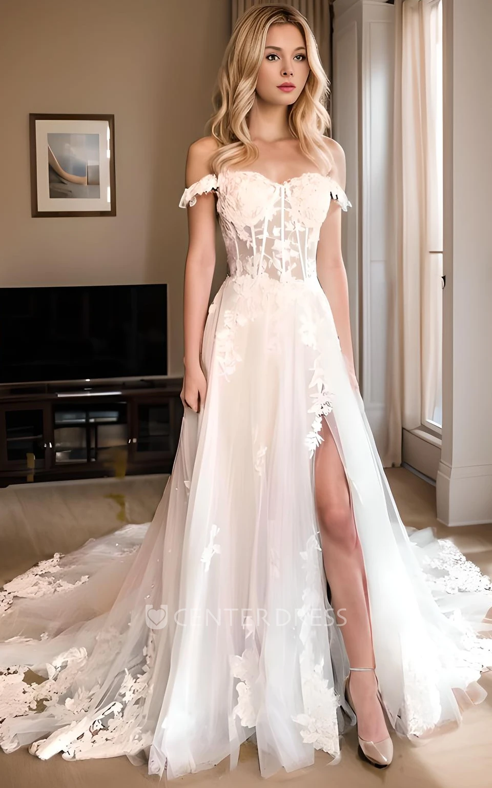 Corset lace wedding dress hotsell