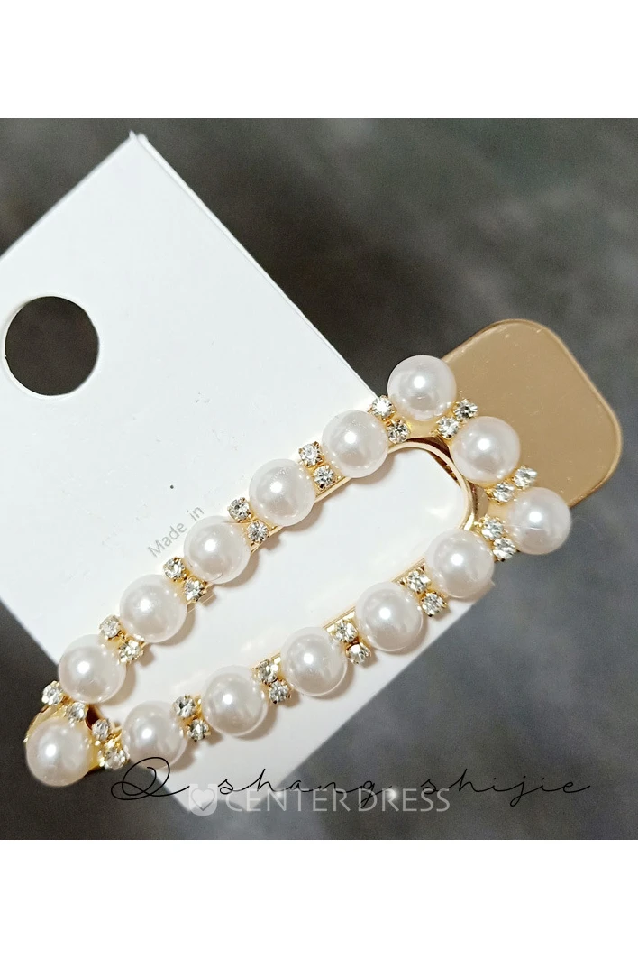 Korean Simple Head Clip In Black Gold Silver