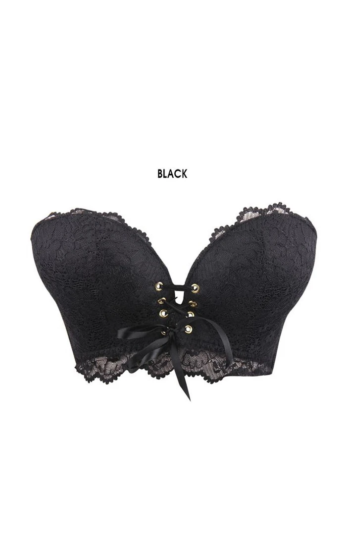 Elegant Strapless Bra with Lace