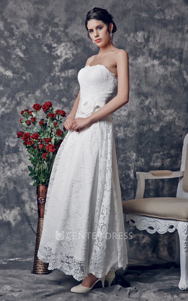 Elegant Ankle Length Wedding Dresses