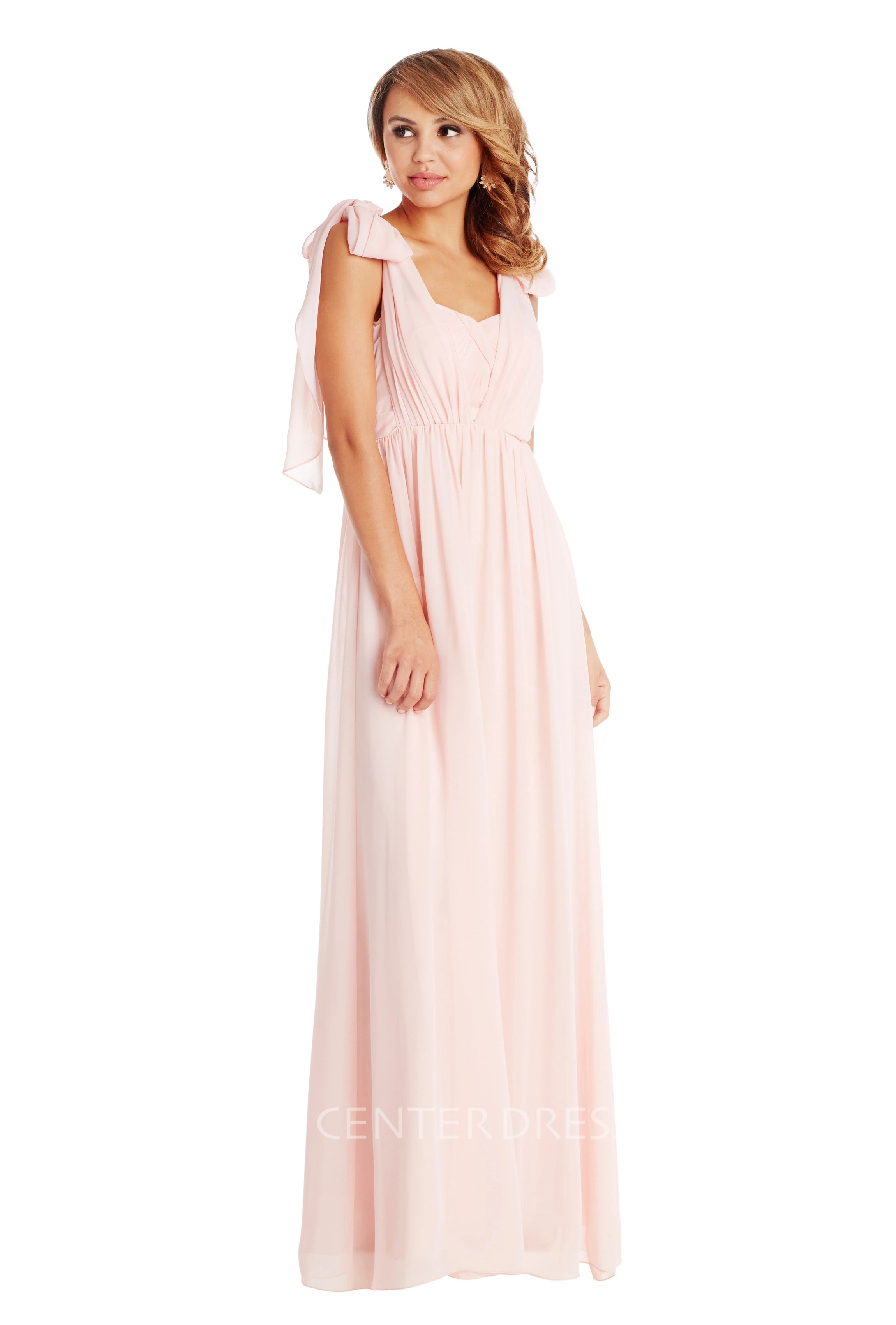 Sleeveless Sweetheart Ruched Chiffon Muti-Color Convertible Bridesmaid Dress With Pleats