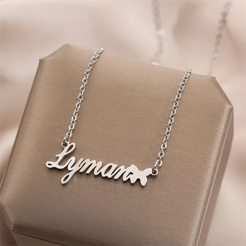 Personalised Name Titanium Steel Necklace