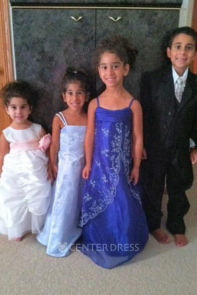 Tiered Tulle&Taffeta Flower Girl Dress