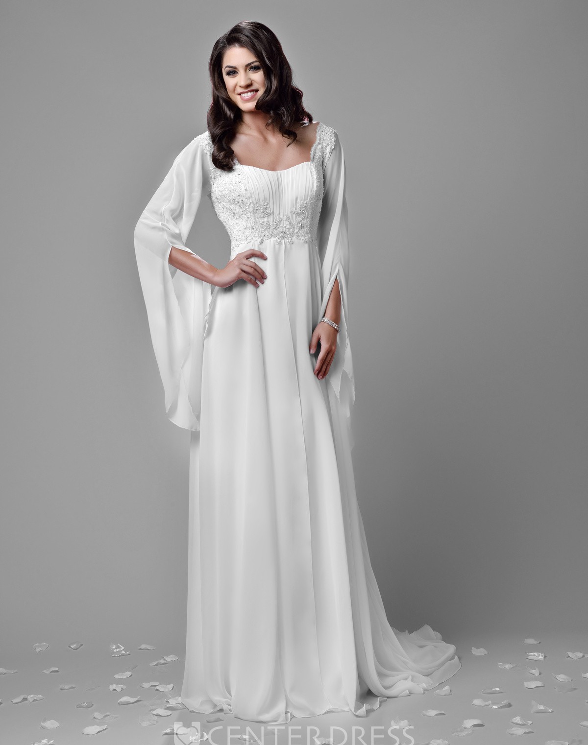 Poet Sleeve Wedding Dress