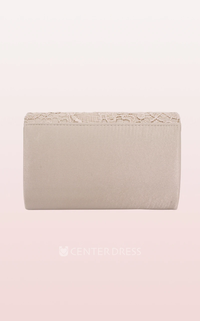 Lace Clutch with Flower