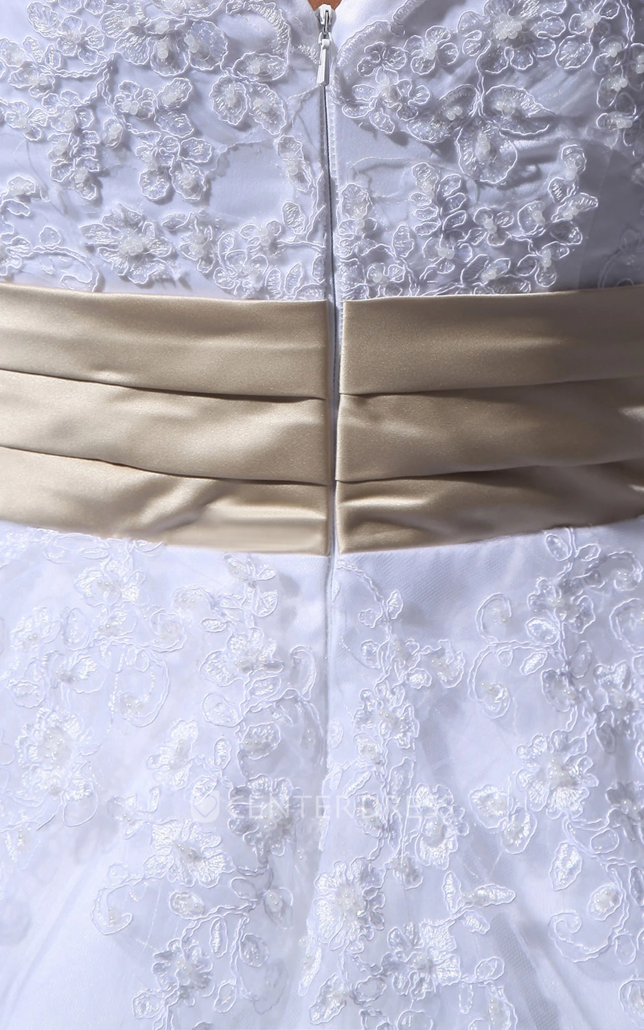 Glam Tea-Length Half-Sleeve Dress With Soft Tulle