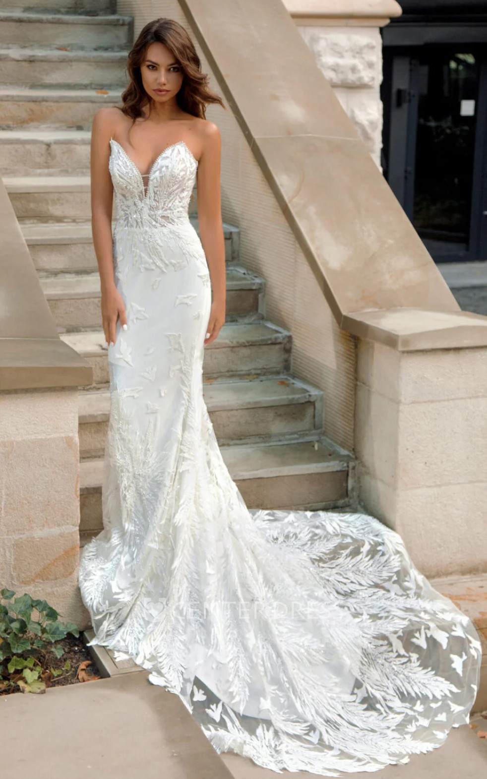 Beautiful Mermaid Beach Wedding Dress