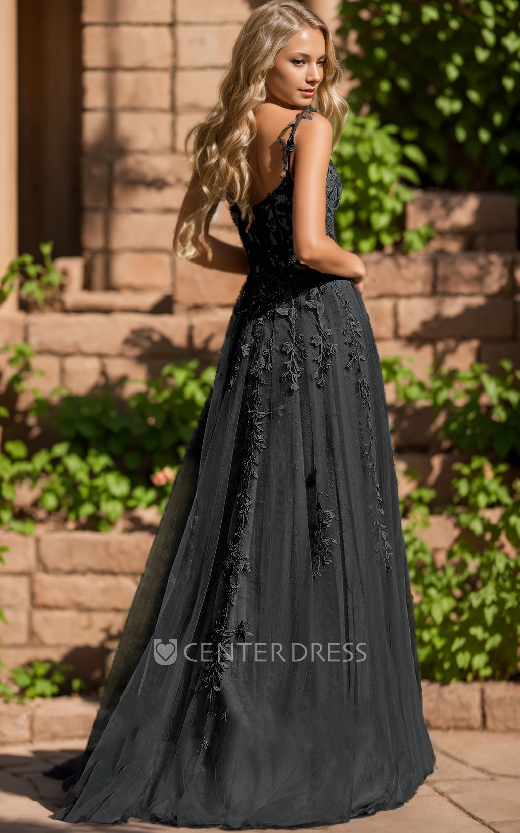 Vintage Sexy A-Line Boho Lace Bridal Gown Elegant Princess Dress for Wedding with Slit