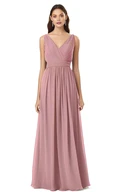 V-Neck Chiffon A-Line Bridesmaid Dress Romantic & Classy