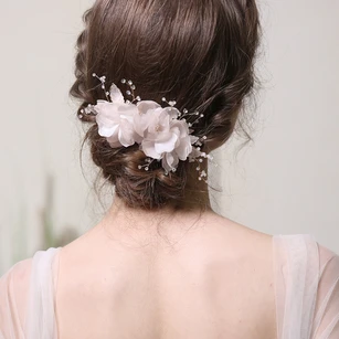 Western Style Floral Crystal Hair Combs 