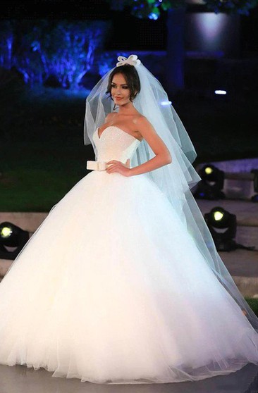 long puffy wedding dresses