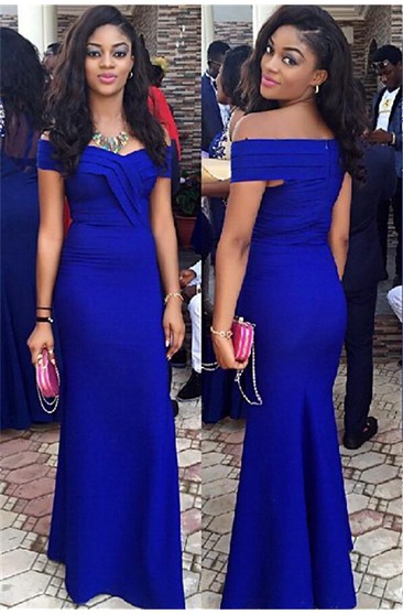 elegant royal blue dress