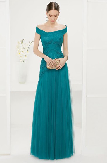 turquoise gown
