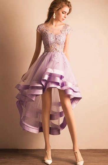 high low grad dresses