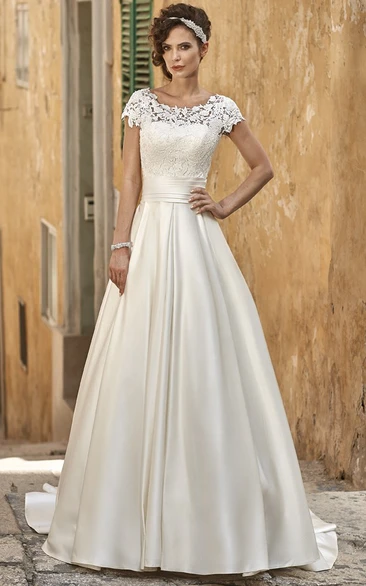 Short Sleeve Wedding Dresses - UCenter Dress