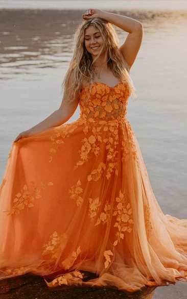 Orange Camo Wedding Dresses