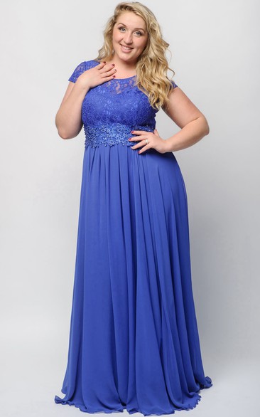 Plus size empire waist evening outlet gowns