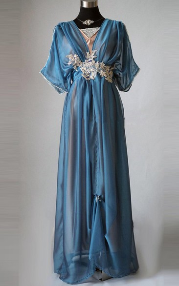 Edwardian Plus Size Blue Handmade In England Lady Mary Inspired Downton Abbey 1912 MOB Gown Gibson Girl Dress