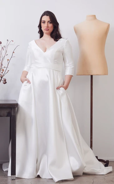 Plus Size Wedding Dresses With Sleeves - UCenter Dress