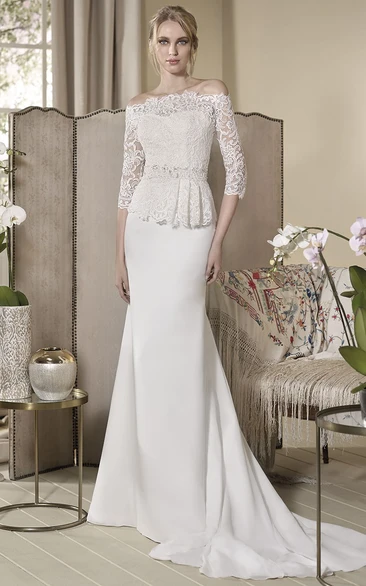 Peplum 2025 bridal dress