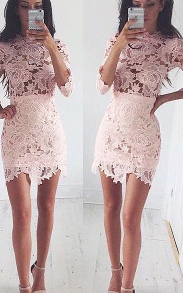 Short Tight Lace Dress