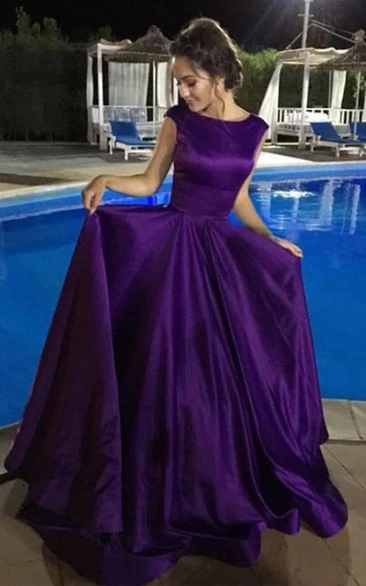 royal purple evening dress