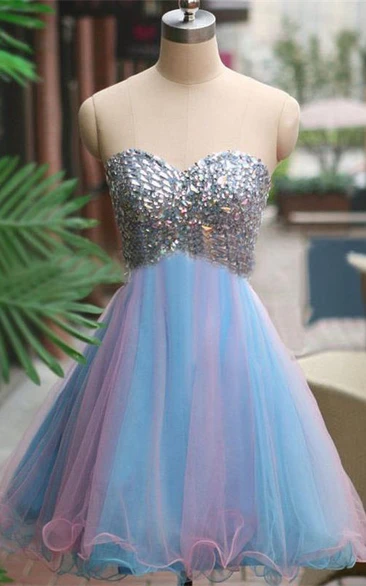 rainbow homecoming dress