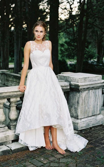 Country Wedding Dresses High Low